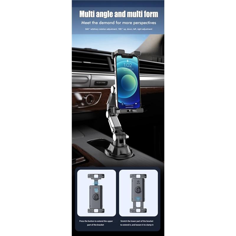 Car Cup Phone Holder Adjustable Car in-car Water Cup Holder Long Joint Position CellPhone Tablet Computer Universal Car Bracket