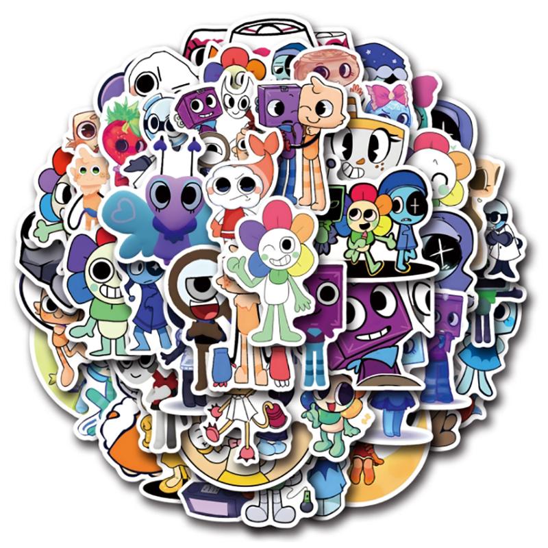 50Pcs Dandys World Stickers Dandy'S World Diy Stickers Scrapbooking Phone Luggage Skateboard Waterproof Graffiti Decals