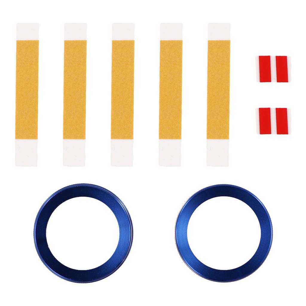 2PCS Aluminum Center Console Volume Tuning Knob Switch Trim Ring Protective Cover For Ford For Explorer 2020-2025 Auto Accessory