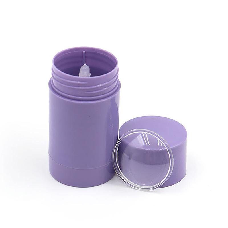 

40 г пустые контейнеры для дезодоранта многоразовые пластиковые закручивающиеся бутылки для натурального дезодоранта-стика косметическая трубка фиолетовый