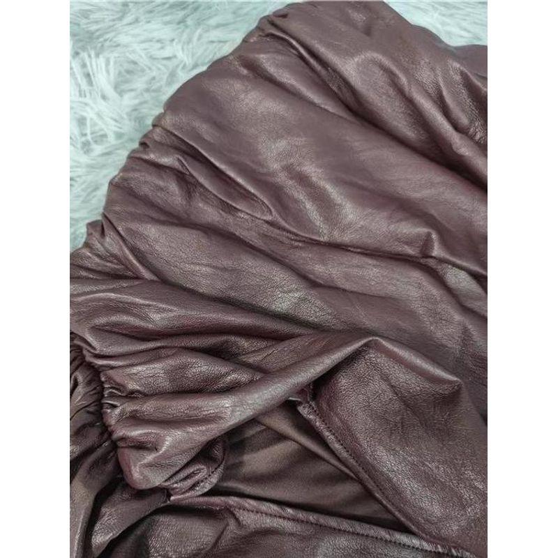 Export Texture Lu's Tight Figure Ruffle Hip High Waist Aura Work Clothing Ol Skirt Stylish Skirt