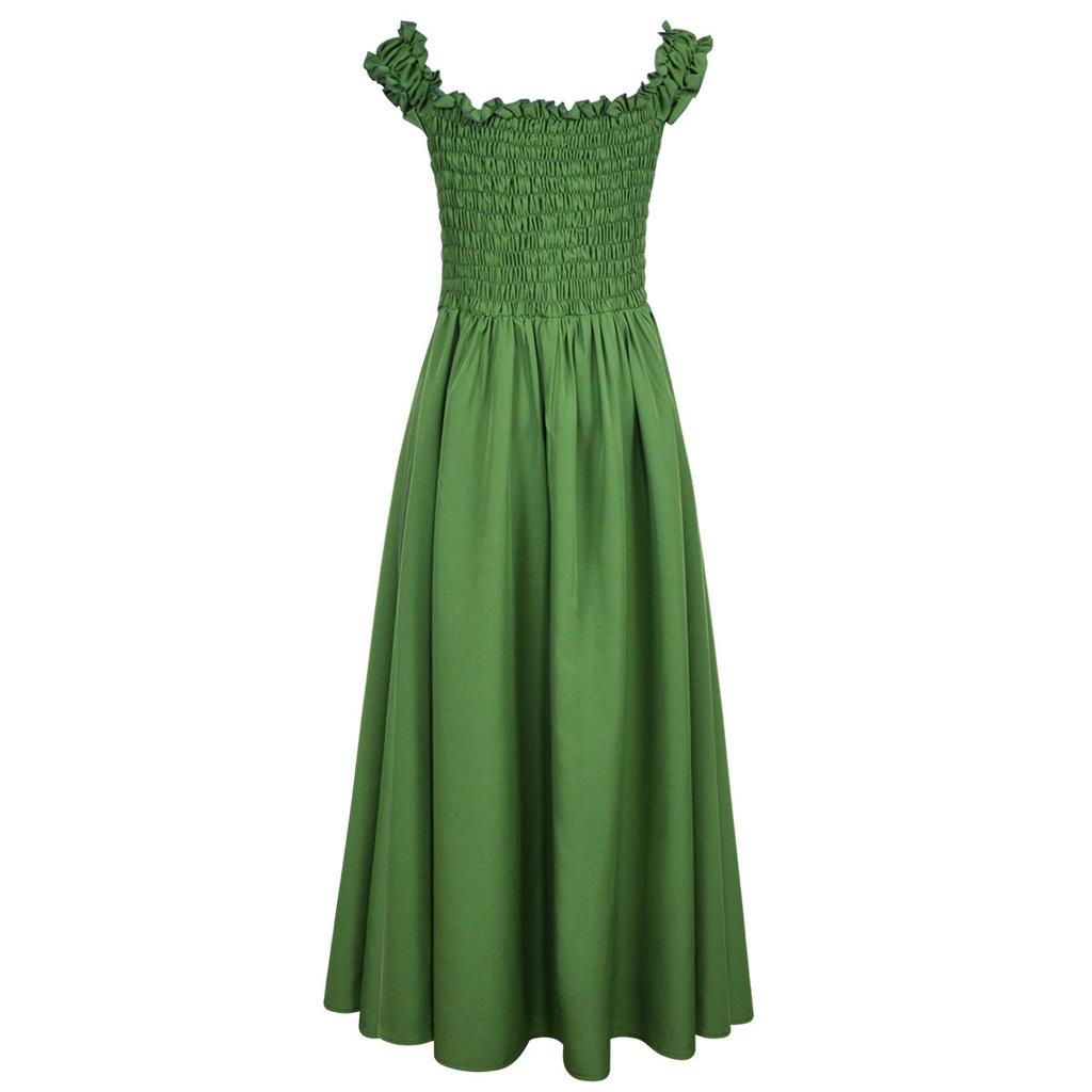 Women's Renaissance Medieval Dress, Off-the-Shoulder Corset Maxi Dress for Halloween Party & Cosplay