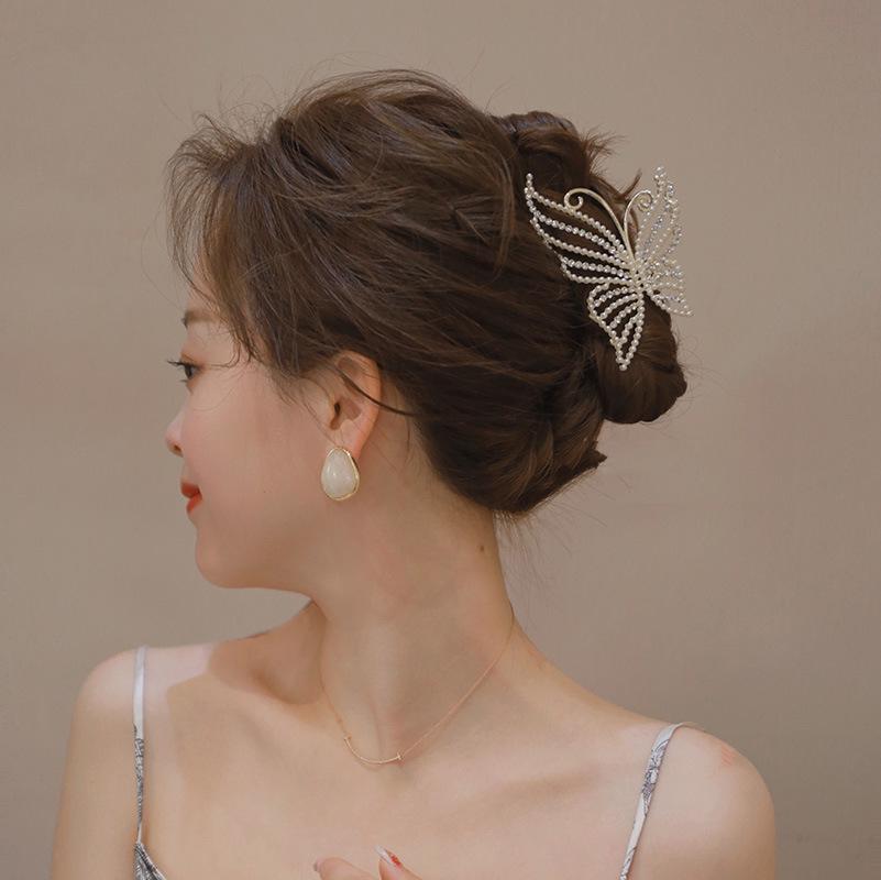 2022 Trendy Shark Butterfly Hair Claw Clip - Non-Damaging Headwear