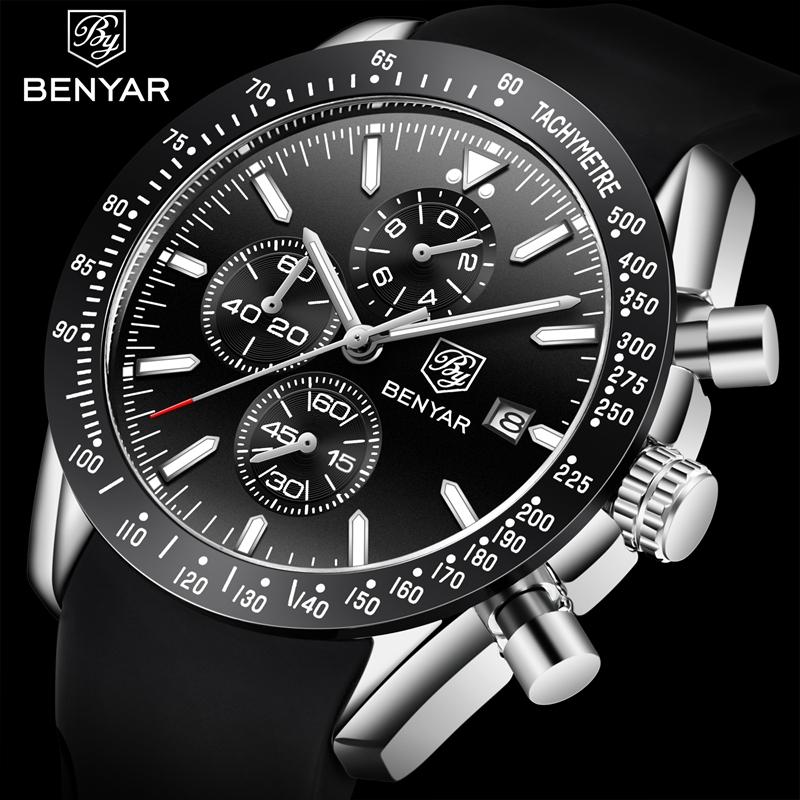 BENYAR Explosive Quartz Waterproof Watches Top Brand  Movement  Men Quartz  Watches  Luxury Clock Casual Men Sport Watch