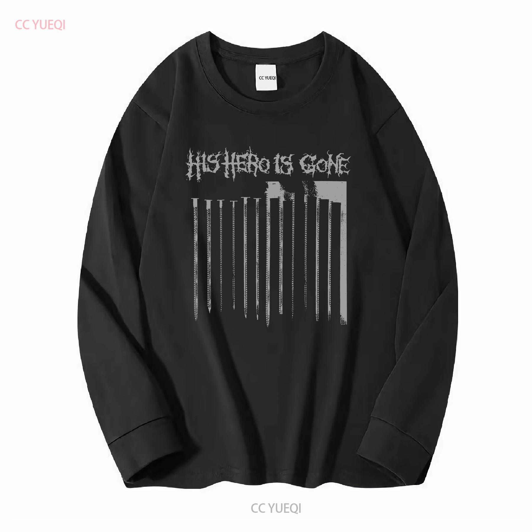 

His Hero Is Gone T shirt hardcore punk d beat crust anti cimex tragedy wolfbrigade from ashes rise long or short sleeves M