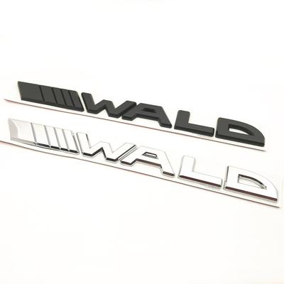 Car Styling 3D Metal WALD Black Bison Emblem Badge Decals Fender Rear Trunk Side Car Sticker for Mercedes-Benz E S