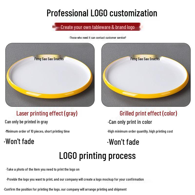 Melamine Nordic Style Cold Dish & Stir-fry Plate for Restaurants and Hotels