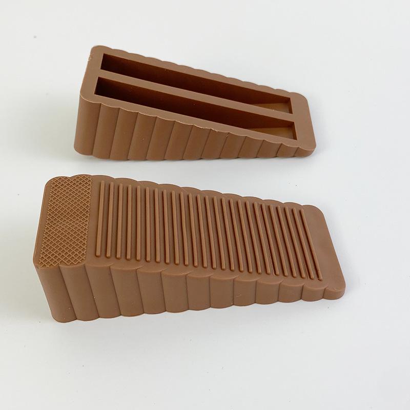 Windproof Silicone Door Stopper: Anti-Collision, Safety, Creative Design, Anti-Pinch, Household Wedge.