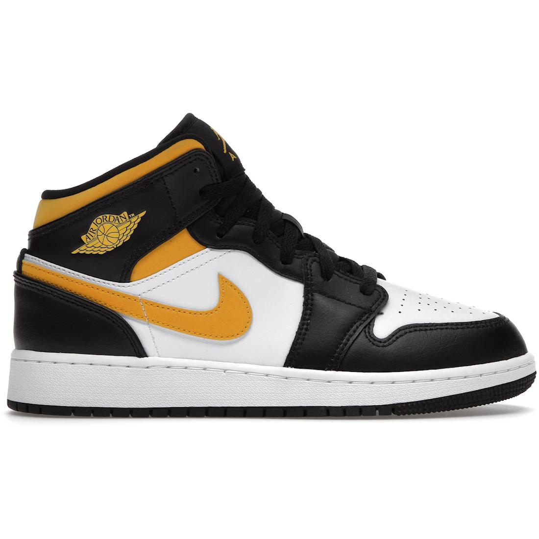 

Sneaker Jordan 1 Mid White Pollen Black (GS)(554725-177) 36