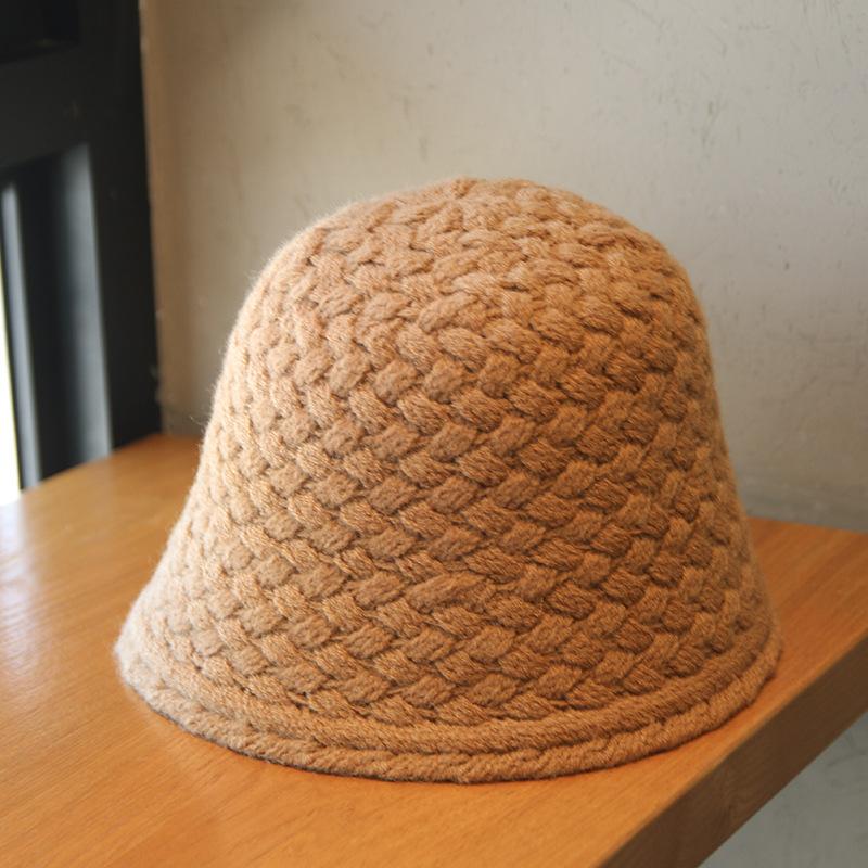 

Style Hat Versatile Simple Solid Color Knit Womens Sunshade Fisherman Hatscaps Khaki