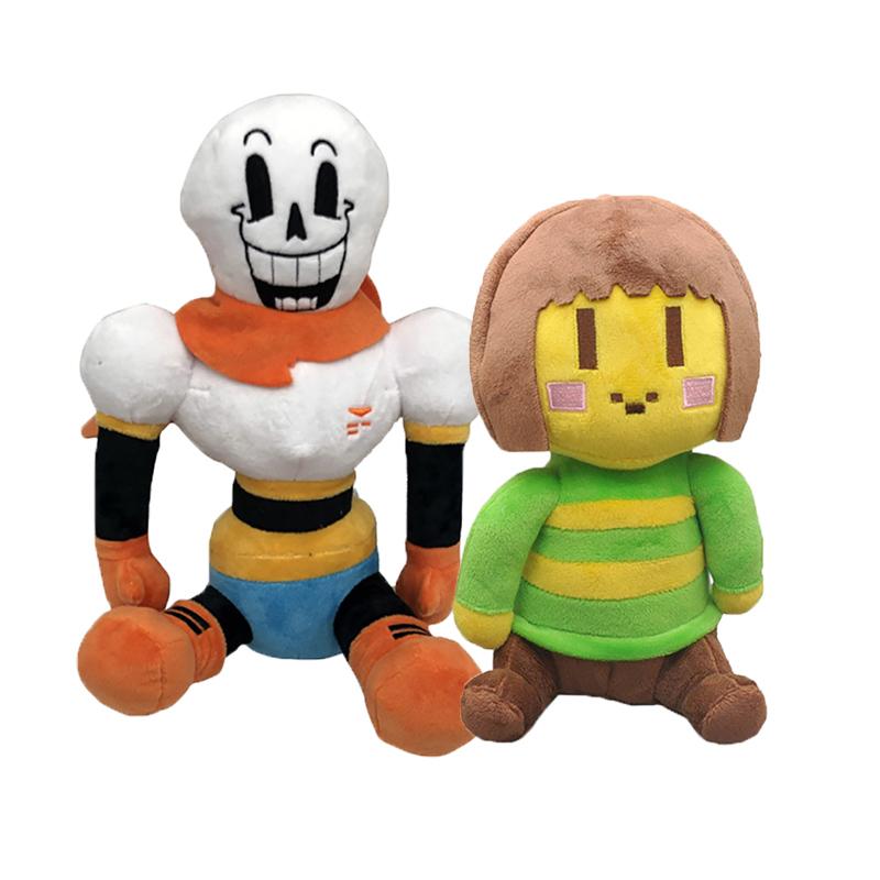 20 Stile Undertale Plüschtiere Cartoon Sans Undertale Plüschpuppen Frisk Stoff-Zombie-Spielzeug für Kinder Geburtstagsgeschenke
