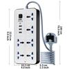 UK Standard Power Strip: Multi-Socket Panel with USB and Extension Cord