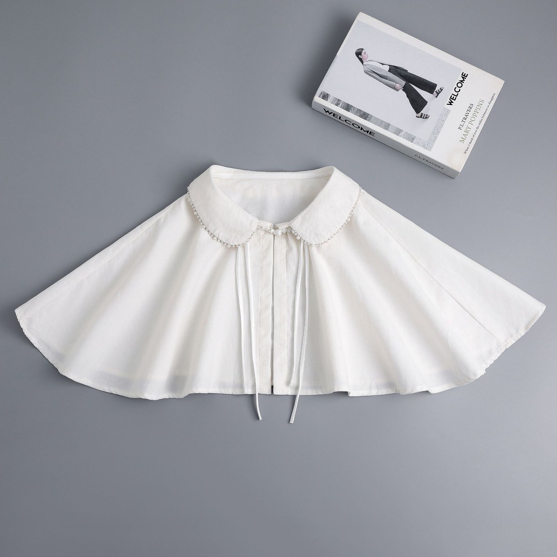 

Новый китайский автомобильный бисерный накидка шаль универсальный многофункциональный поддельный воротник белый