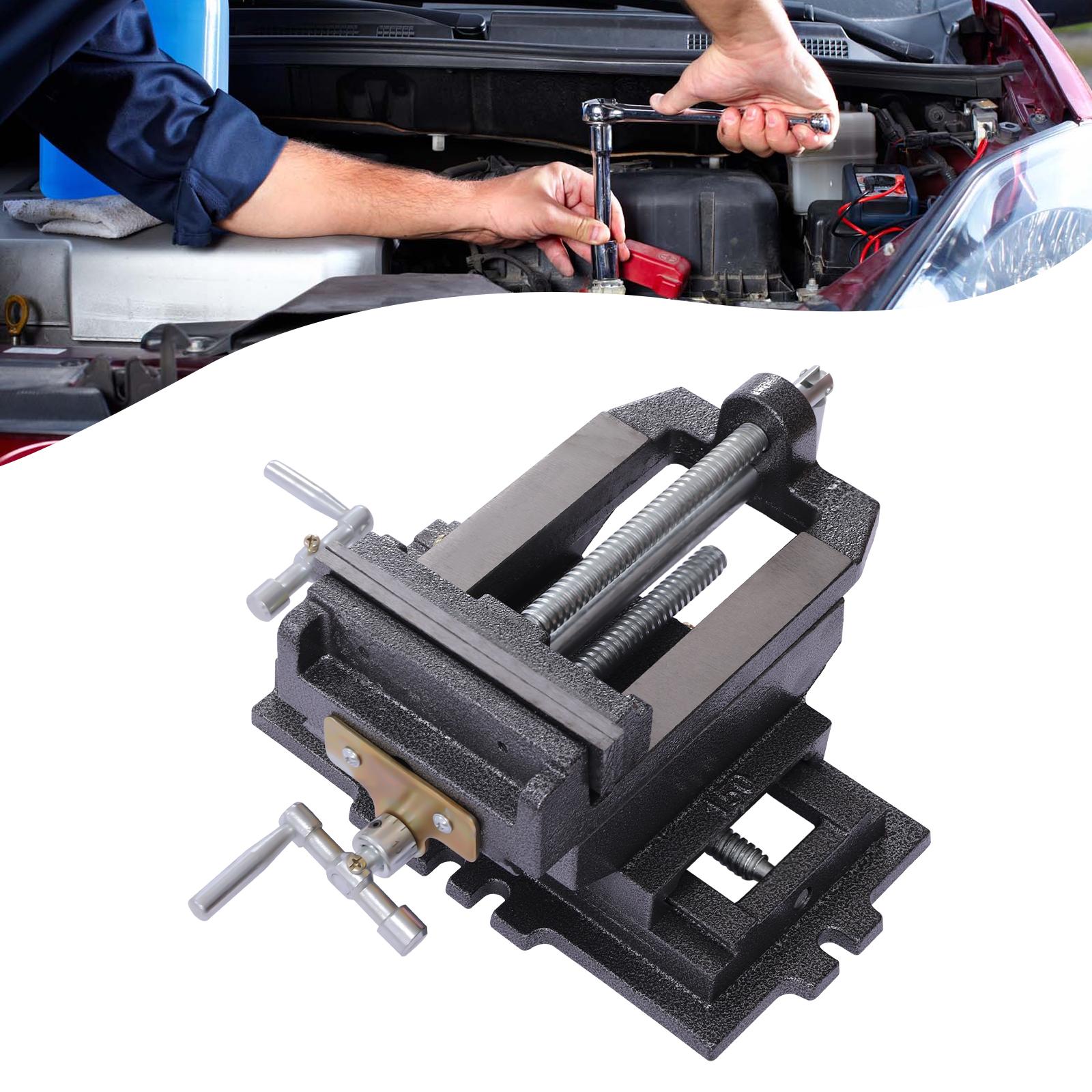

Precision 6 Cross Slide Drill Press & Milling Machine Vise, Bench Mount CNC Woodworking Clamp Tool for Workshop Table Mount чорний