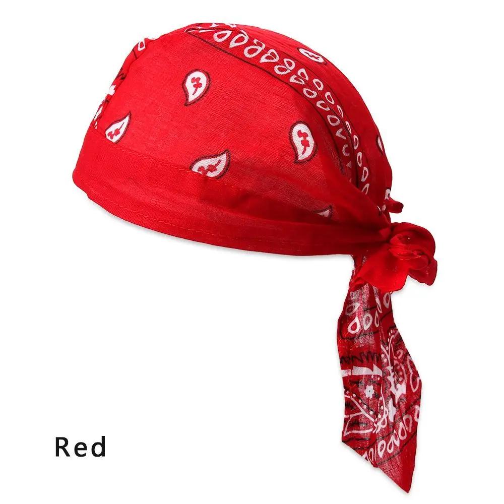 Männer Frauen Schnelltrocknendes Kopftuch Baumwolle Piratenhut Outdoor Sport Radfahren Bandana Schweißabsorbierend Krebs Chemo Kappe Muslimischer Turban