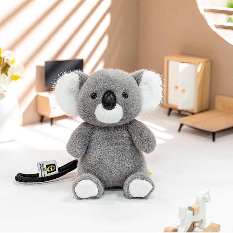 Ruční plyšová hračka Koala na klíčenku s měkkým krátkým plyšem pro děti a jako dárky