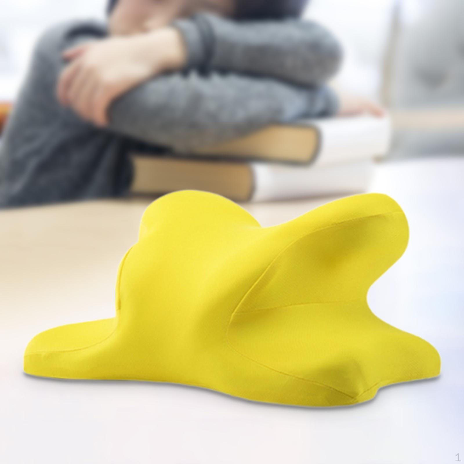 

Подушка для сна на рабочем столе, подголовник, шезлонг, удобная поддержка шеи во время сна жёлтый