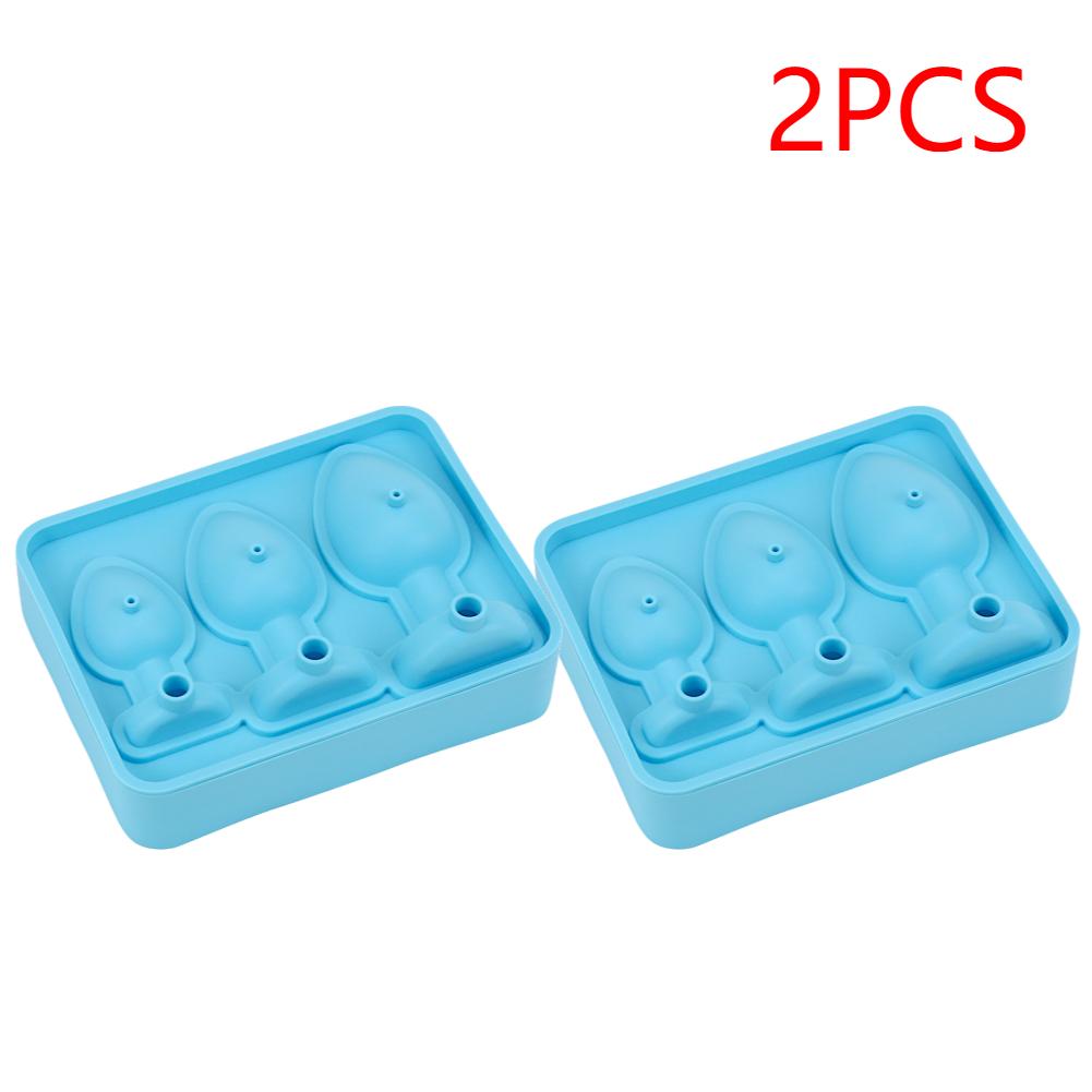 1-5 st Prank Analplugg Formad Form Silikon Återanvändbar Rolig Form Isbitsformar för Iskylning Whiskey Cocktails