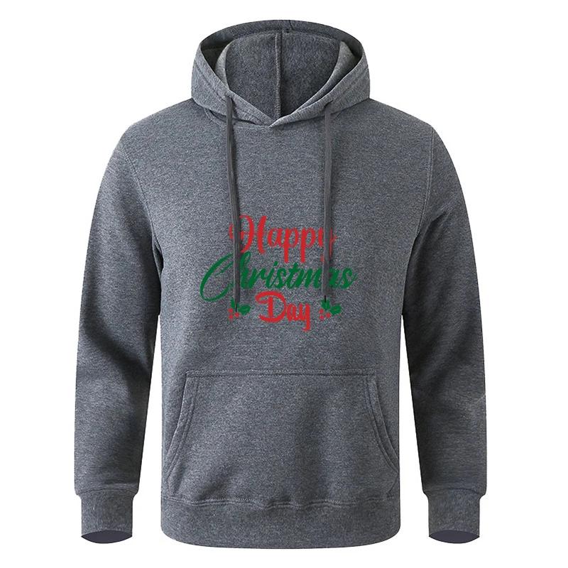 Gray Black Hooded Sweatshirt Autumn Long Sleeve Teens Sportswear Hoodie