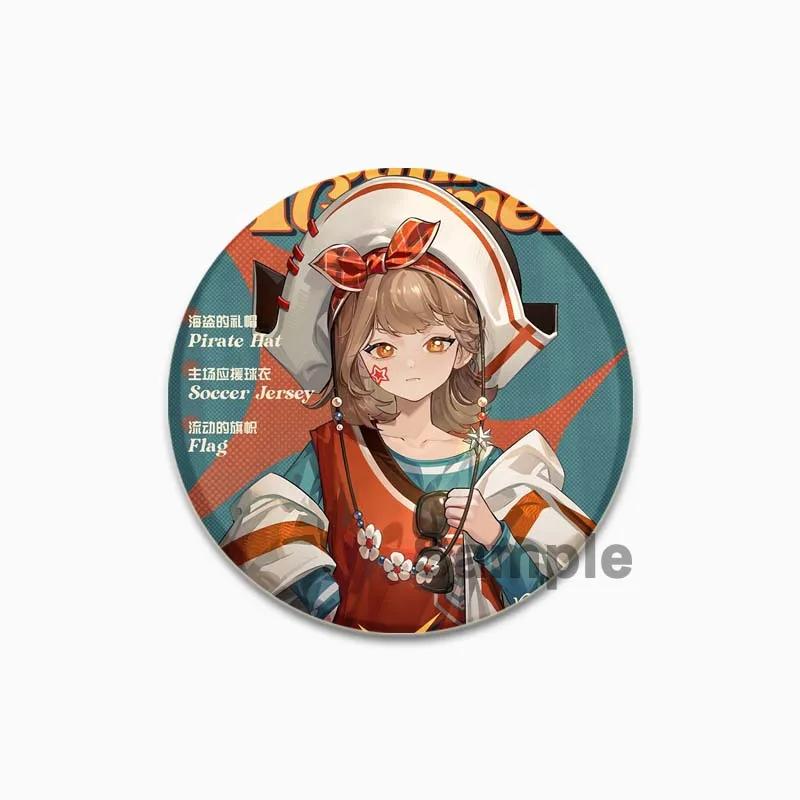 32/44/58mm Electronic Role Playing Games Badge Spathodea Ezra Desert Flannel Brooches Handmade Lapel Pins for Clothes Hat Backpack Jewelry