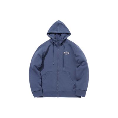 Li Ning Sports Fashion Series Logo Fleece Warm Hooded Zip-Up Sweatshirt Unisex Sweatshirt Aromatic-Purple AWDPD23-10