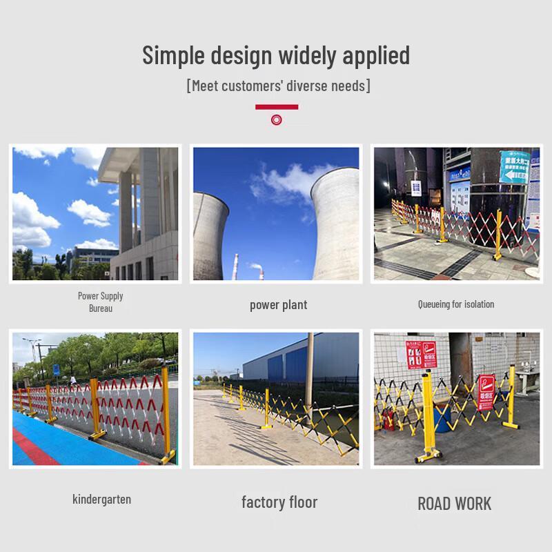Portable Retractable Fiberglass Safety Barrier
