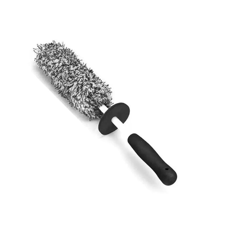 Mikrofaser-Felgenwaschbürste für Autofelgen, Premium-Felgenbürste, rutschfester Griff, leicht zu reinigendes Autozubehör