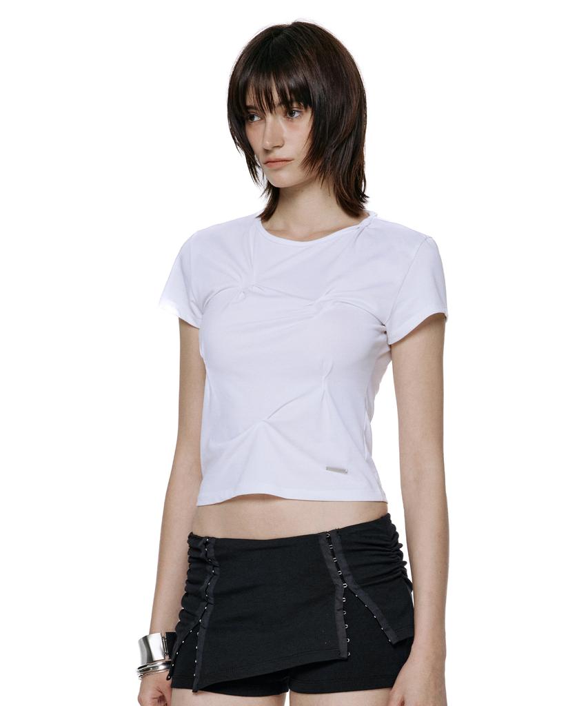 ROCKCAKE Pinched Top - White
