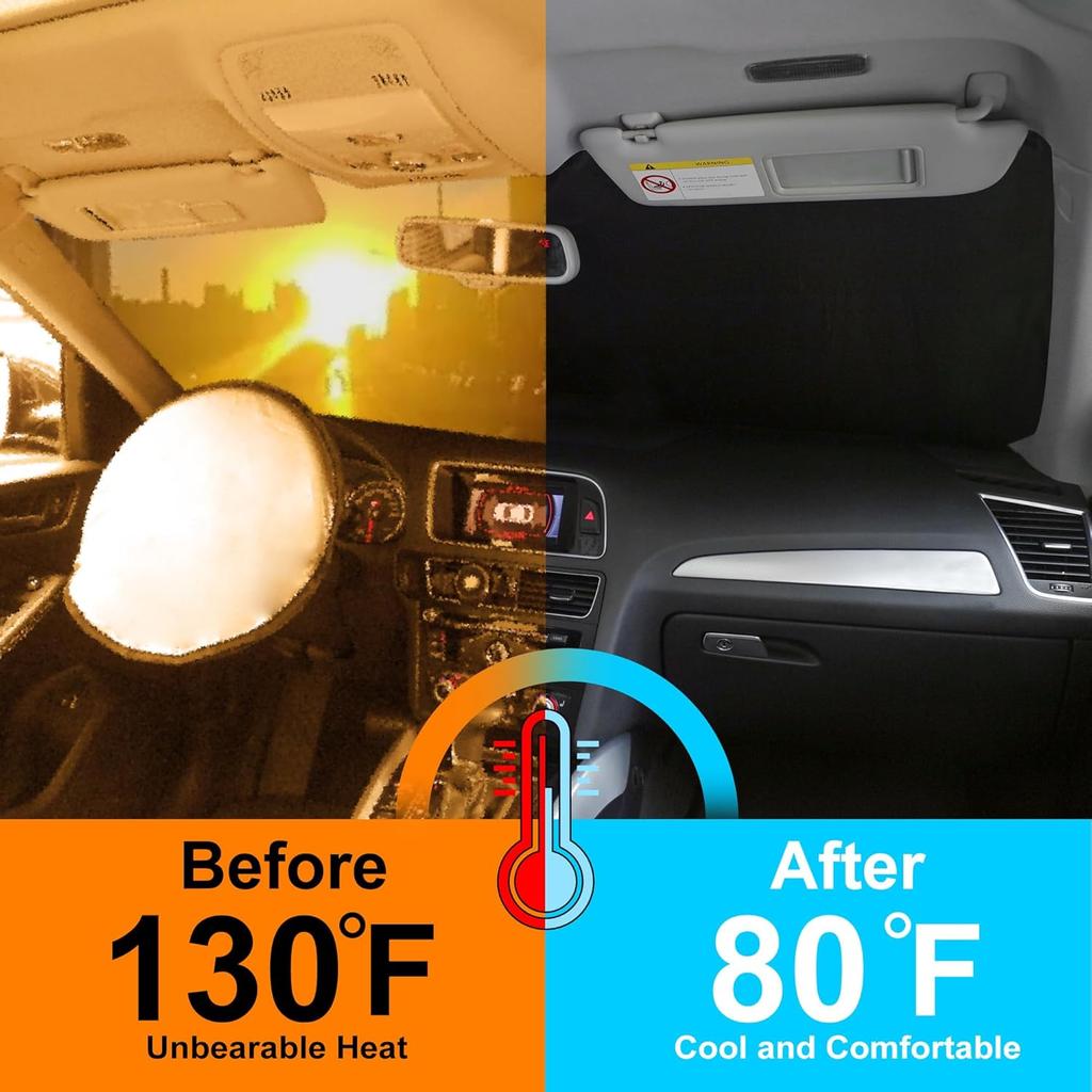 TINGLU Sun Shade For Chevrolet Chevy Equinox EV 2024 2025 2026 Accessories Windshield Sun Shade Window Shade UV Rays Protection Sun Visor Cover With