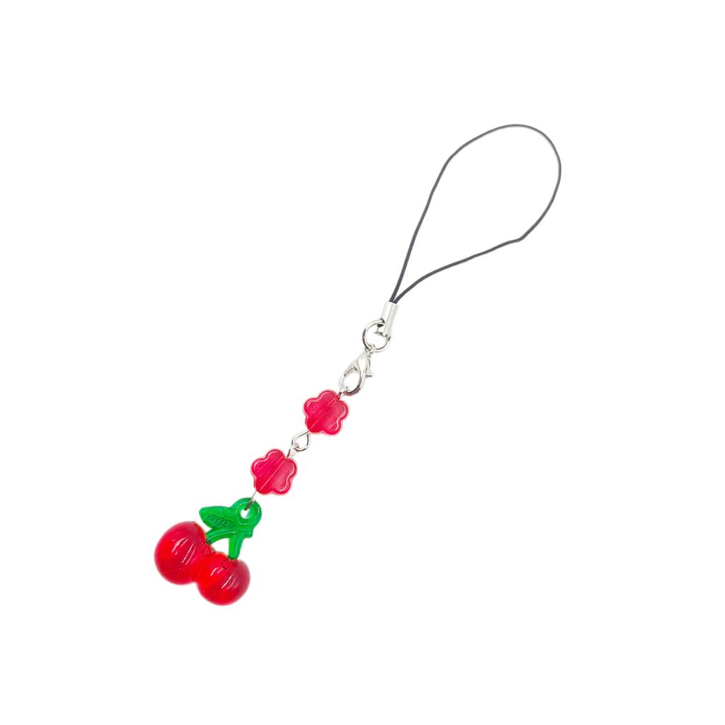 Unique Keychain Pendant Fruit Phone Chain Fashionable Phones Charm Keyring for Girls Backpacks and Headphone Cases