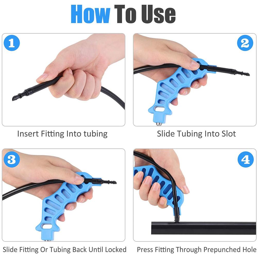 Drip Irrigation Tubing Hole Punch and Fitting Insertion Tool