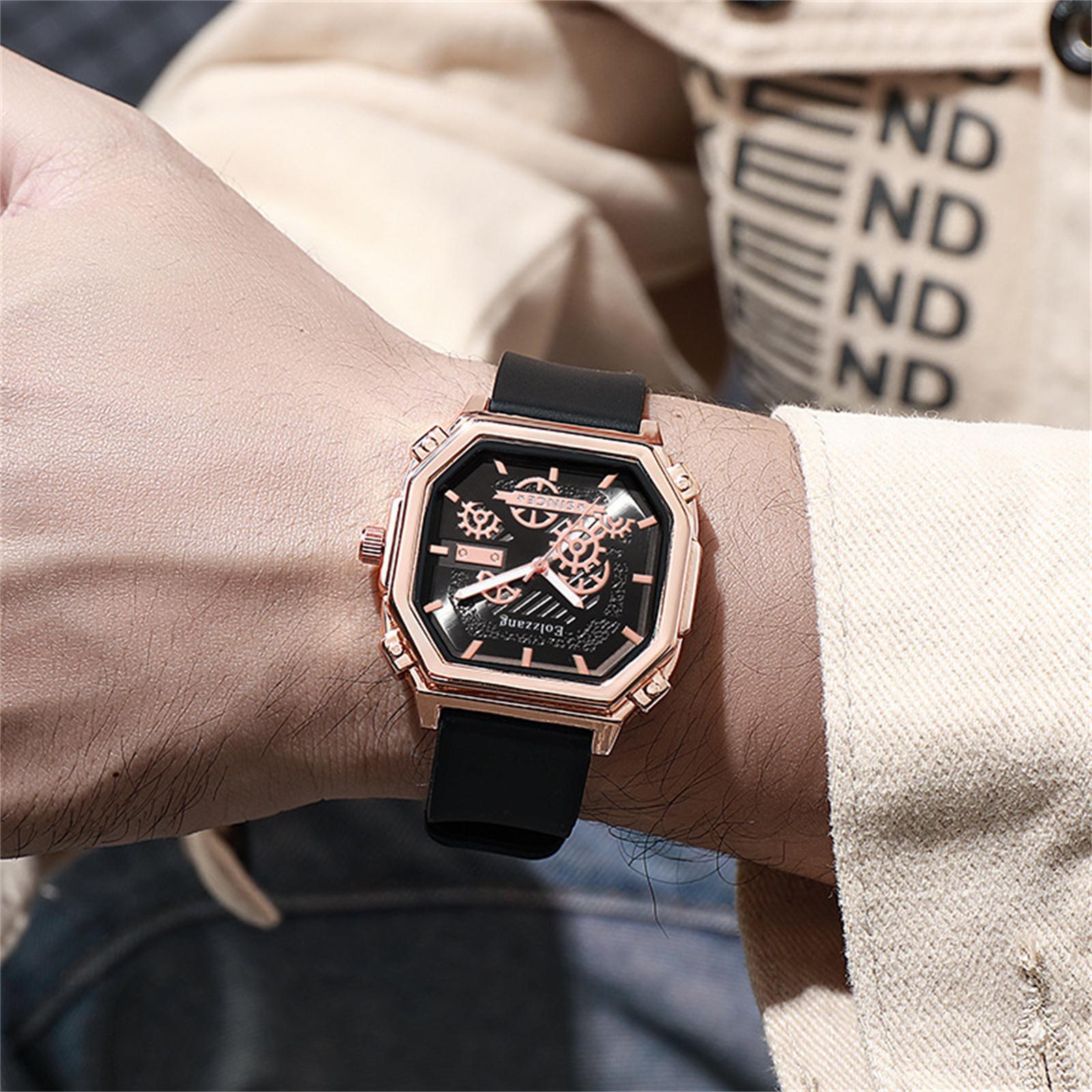 

Мужские водонепроницаемые светящиеся наручные часы-будильник для бега One Size