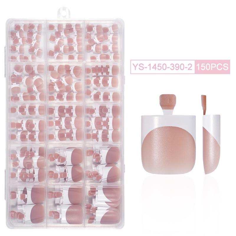 Matte Square 150PCS Toe Nail Tips for Durable and Stylish DIY Pedicures