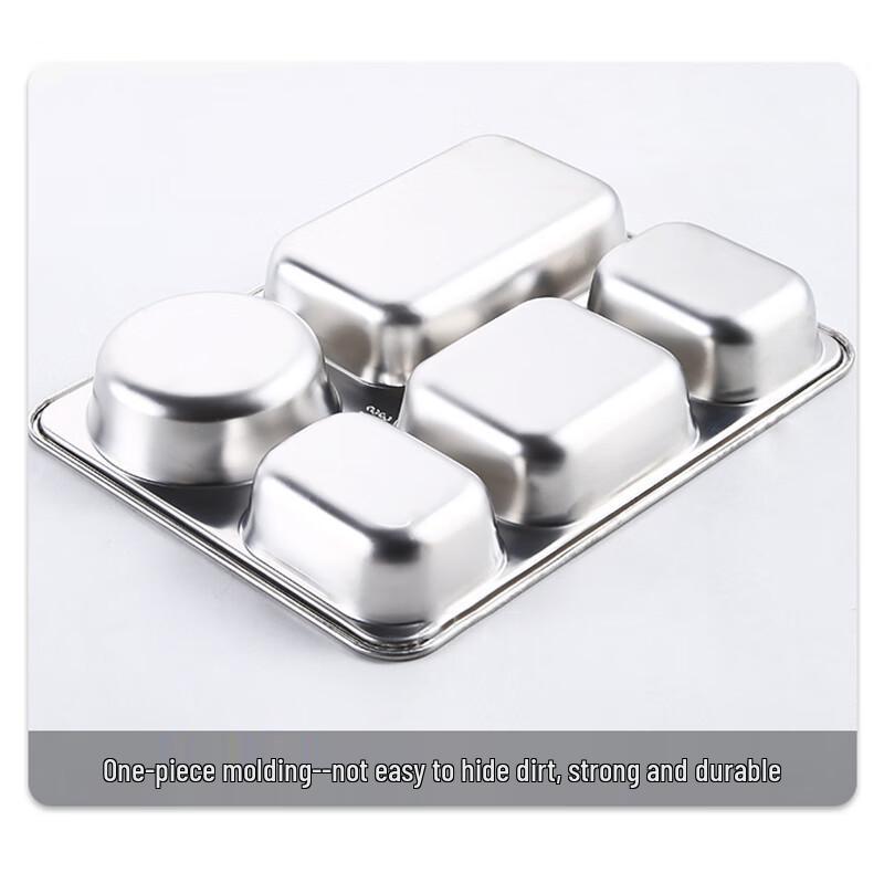 304 Stainless Steel Divided Dinner Plate