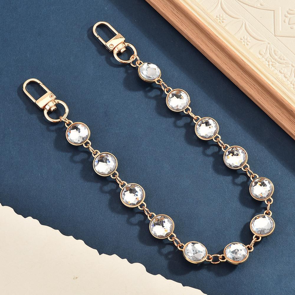 Water Diamond Bag Chain With Removable Strap For Elegant Evening Clutches
