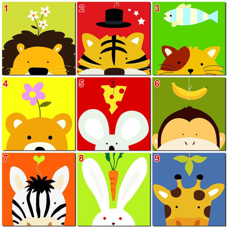 

DIY Animal Paint By Number Kit Digital Oil Painting for Children Decor 1