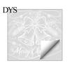 Durable Window Film for Parties Christmas Bell Sticker, PVC Decals with Snowflake Bow Patterns Holiday Glass Home Decoration, Waterproof Removable