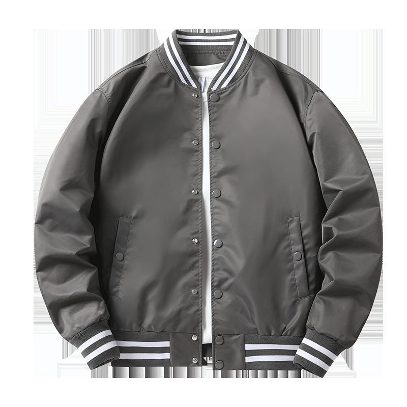 Farbeingesetzte Baseball-Uniform Herren Frühling und Herbst Bomberjacke Herren und Damen Gleicher Stil Paarkleidung Ins Trendige Arbeitsjacke