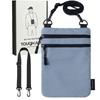 Passport Case Minimalism Easily Stores Airline Tickets Vertically Without 51g All Pockets RFID Escape from Theft Security Pouch Neck Wear [Tough Air]