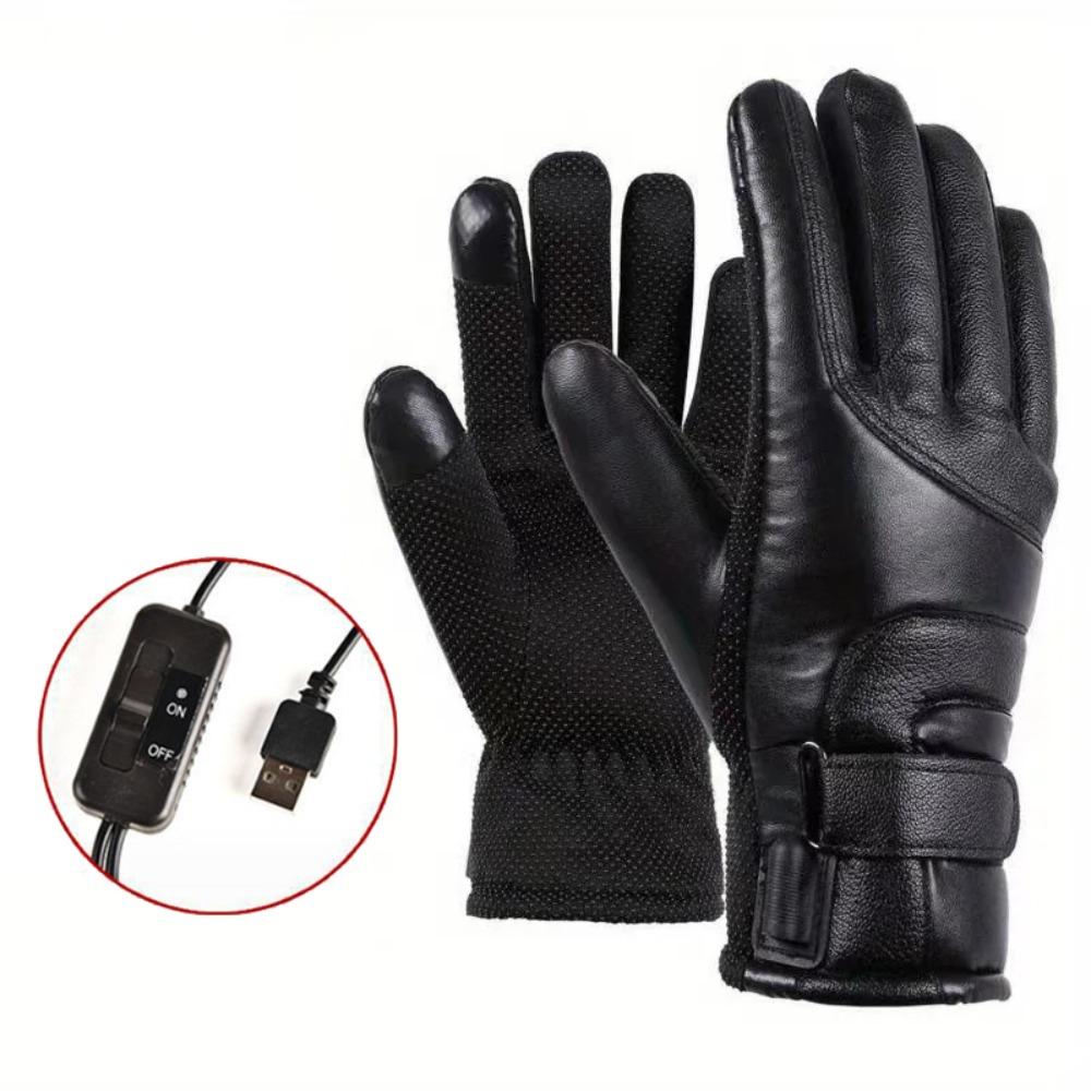 Full Finger Heating Thermal Mitten  Electric Heated Gloves  Outdoor Activities