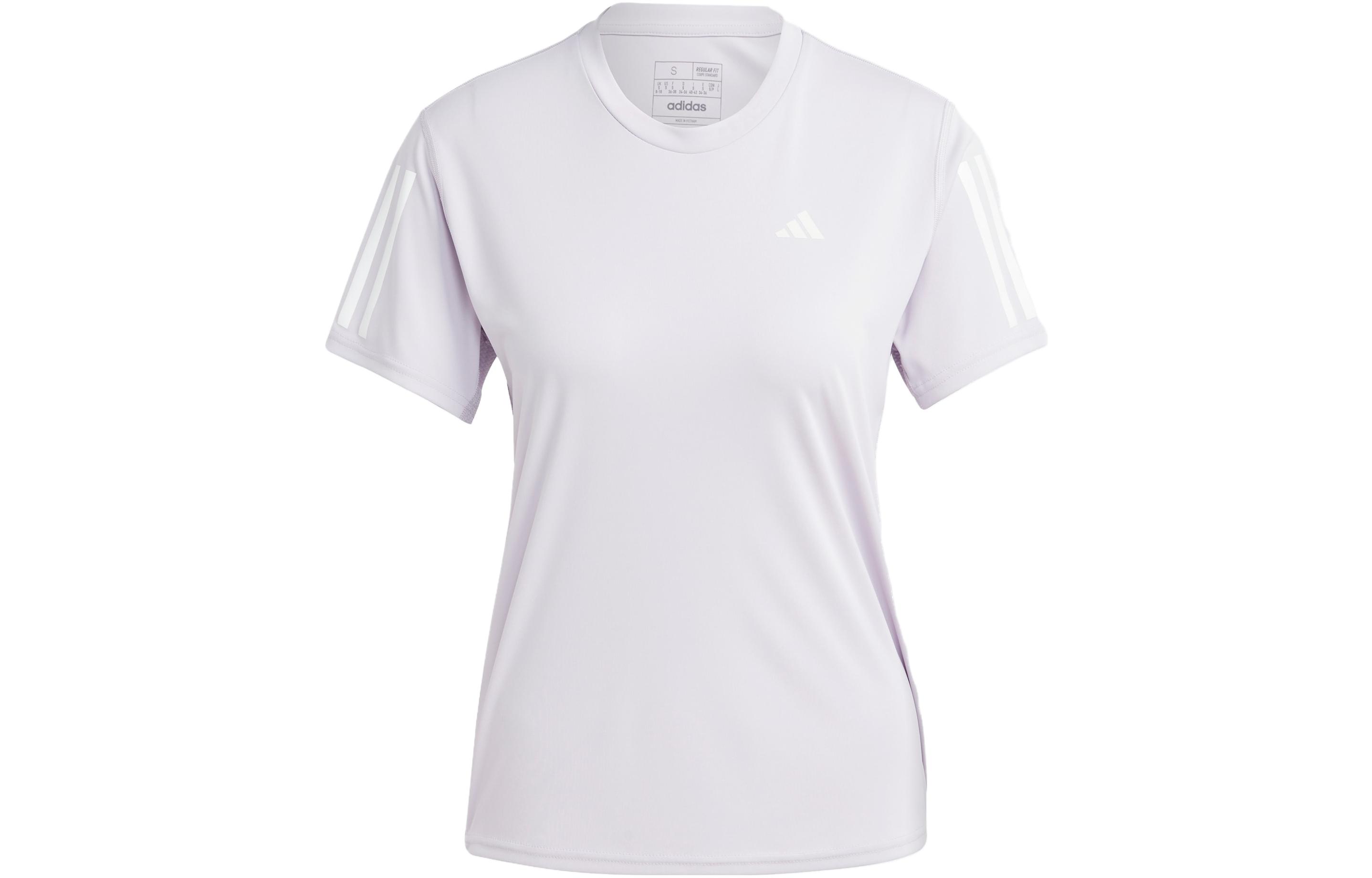 Adidas Own The Run Running T Shirt Women s Light Purple IC5192 M