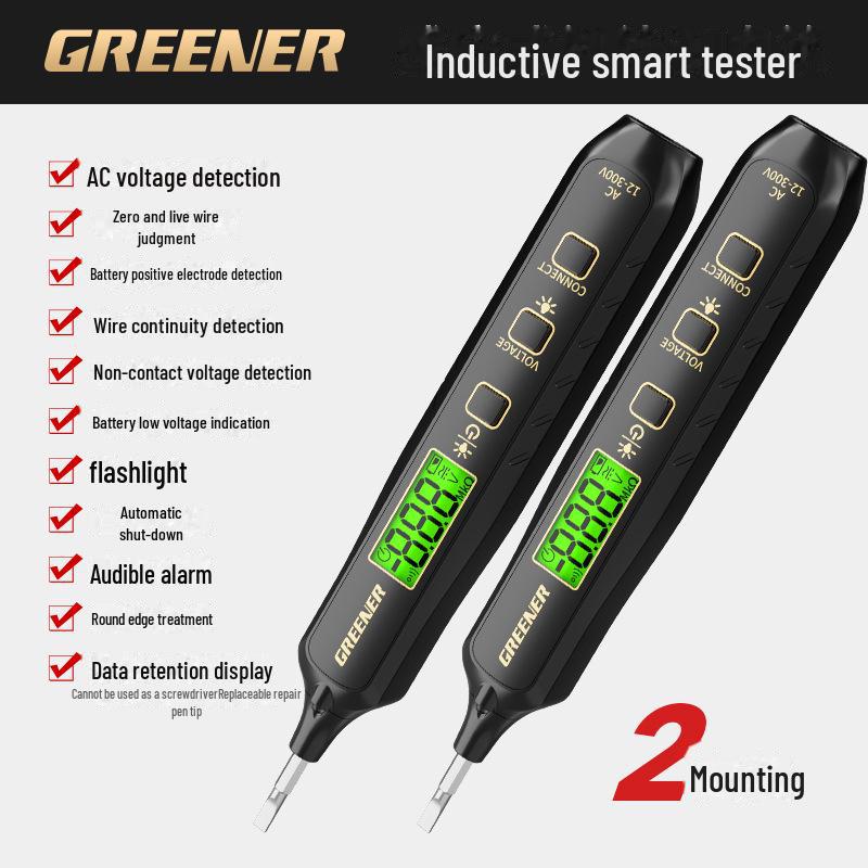 Green Forest Multifunction Electrician Test Pen – Digital Display Wire & Leakage Detection
