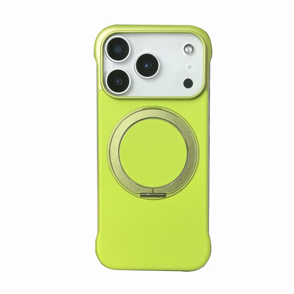 360° Stand Case: Frameless, Solid Color, Anti-Stain, Erasable, Magnetic Cover for Apple iPhone 17 Pro Max