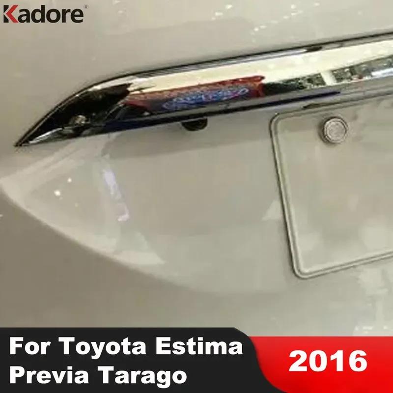 For Toyota Estima Previa Tarago 2016 Chrome Rear Trunk Lid Cover Trim Tailgate Molding Garnish Strip Car Exterior Accessories