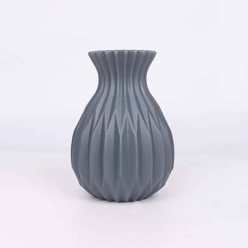 High Value Pineapple Plastic Vase Flower Arrangement Home Display Modern Light Luxury Simulation Plastic Vase