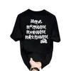 American Trendy Brand High-End Pure Cotton Men'S Printed Short-Sleeved T-Shirt Trendy Casual Round Neck T-Shirt Men'S