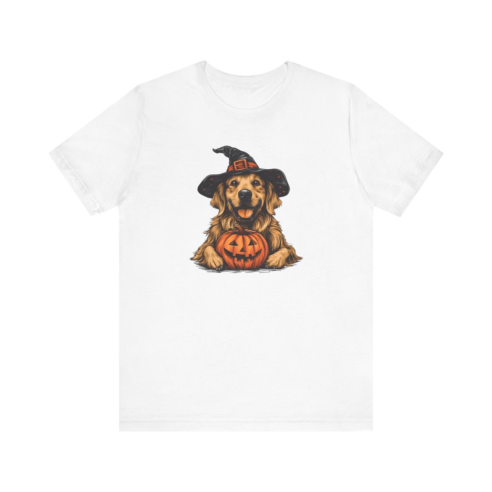 Golden Retriever Halloween Shirt | Golden Retriever Pumpkin T-Shirt S