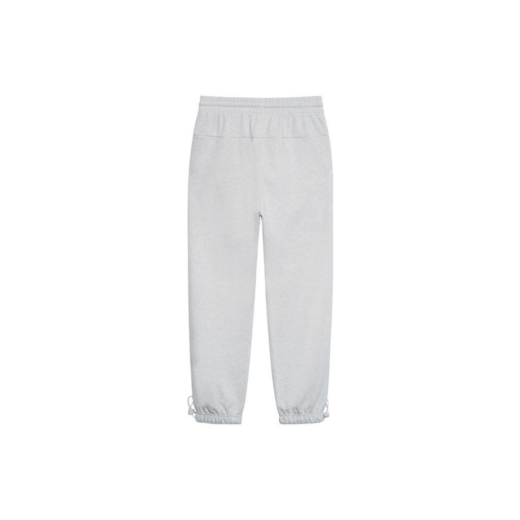 Li-Ning Classic Logo Print Loose Knit Jogger Sweatpants Men Bottoms Grey AKLT073-5