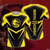 Klasyczna gra Mortal Kombat Wzór Elementów Koszulka z Nadrukiem Cyfrowym 3D Top Kostium Cosplay Anime Kombinezon Wyścigowy