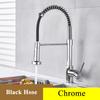 Black Gray Kitchen Sink Faucet Dual Mode Spout Pull Down 360° Rotation Faucet Deck Mounted Hot Cold Water Mixer Tap Torneira